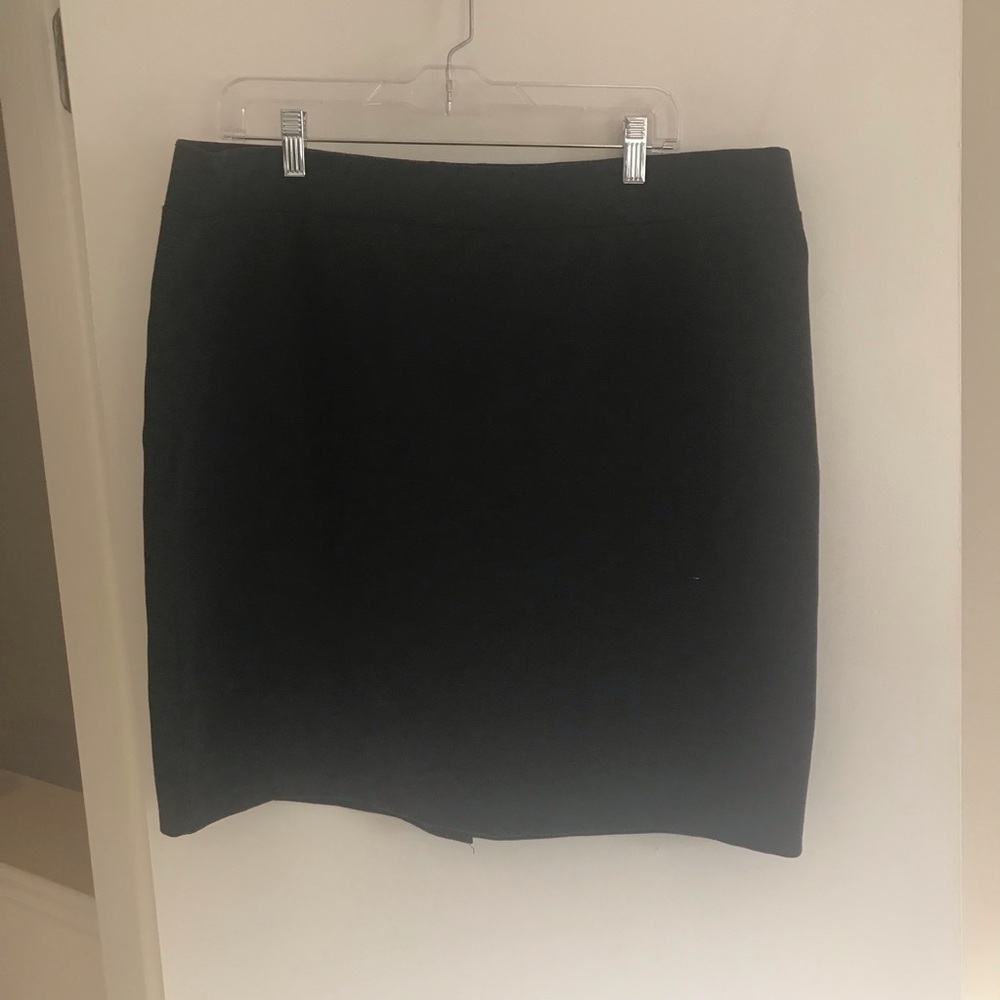 Nicole Miller Stretchy Dark Gray Mini Skirt - Picture 1 of 5